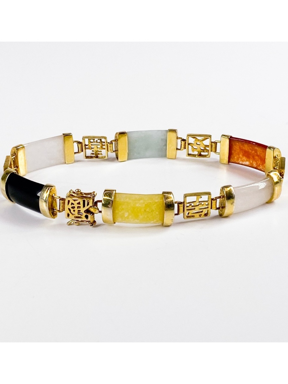 Bracelet Asian Style Gold Tone Multi Color "SLC" Select Jewelry Inc
